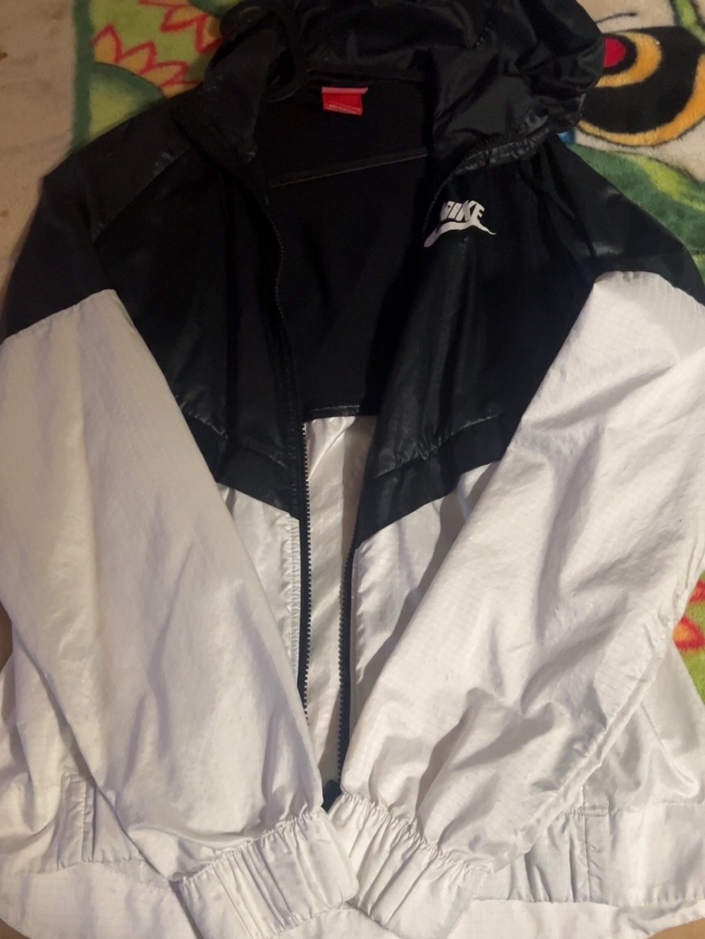 Nike Black Jacket with Red Logo Tag